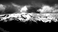 Canadian Rockies in Black and White