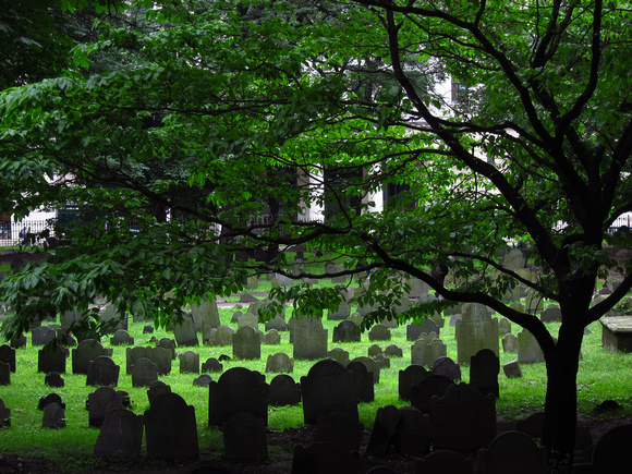Granary Burying Ground in color